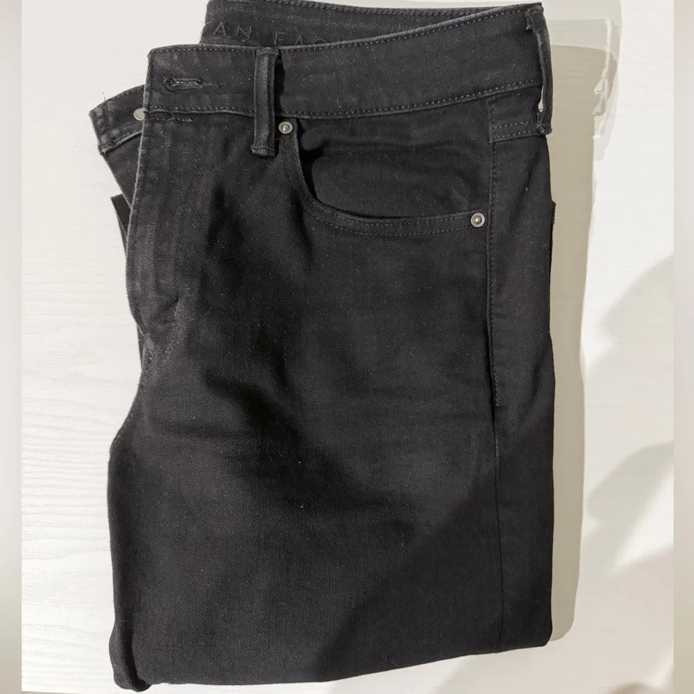 American Eagle men’s Athletic Skinny Black Jeans size 32x32 - Picture 5 of 9